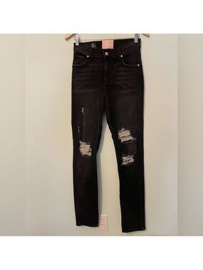 Revice Denim Jeans Black Ripped Size 28